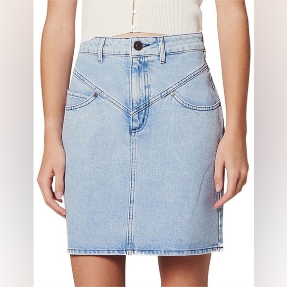 SANDRO PARIS Denim Mini William Skirt - Picture 1 of 16